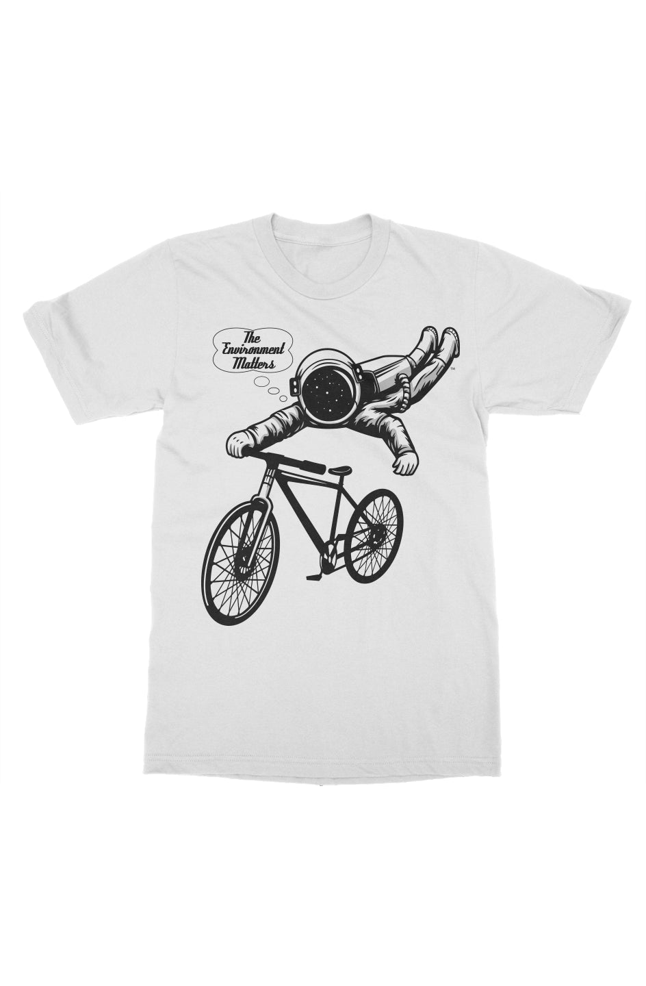 Bikeonaut "The Environment Matters" Tee, White